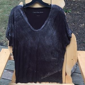 GREAT CONDITION Calvin Klein Metallic Top